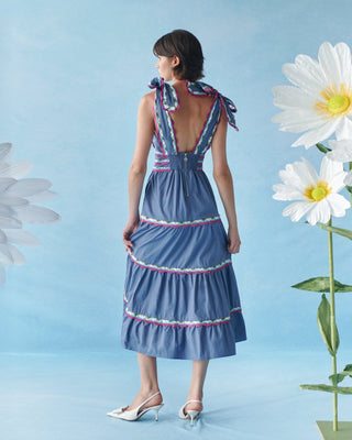 Chelili Dress Blue - CELIA B