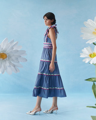 Chelili Dress Blue - CELIA B