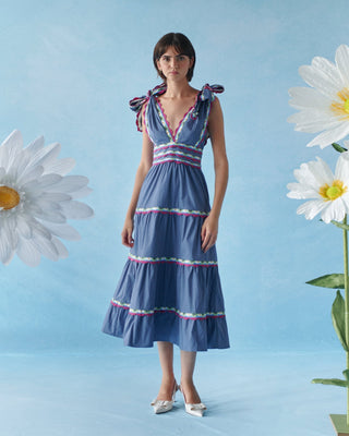 Chelili Dress Blue - CELIA B