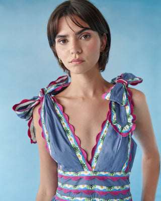 Chelili Dress Blue - CELIA B