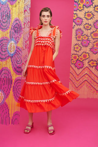 KELLY DRESS RED - CELIA B
