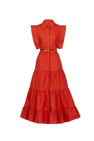 Lucero Dress Orange - CELIA B