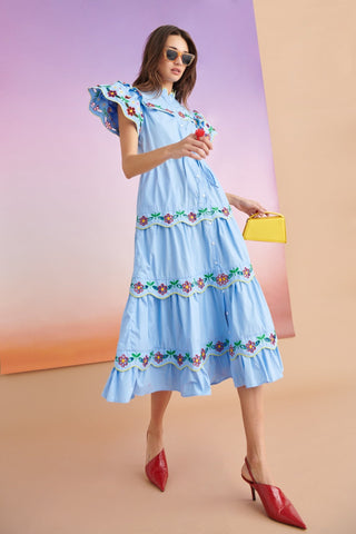 BORA BORA DRESS BLUE E - CELIA B