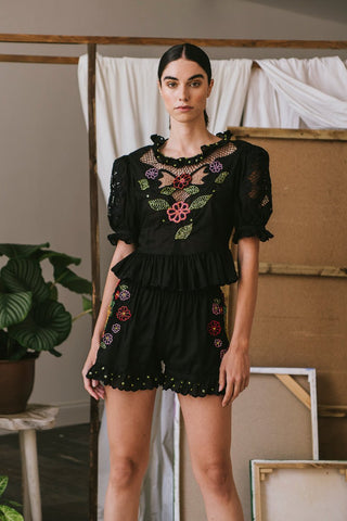 Ciclamen Shorts black - CELIA B