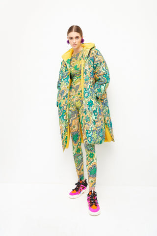 IDRA TURTLE NECK TOP - GREEN - CELIA B