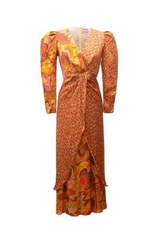 KAZBEK DRESS ORANGE - CELIA B