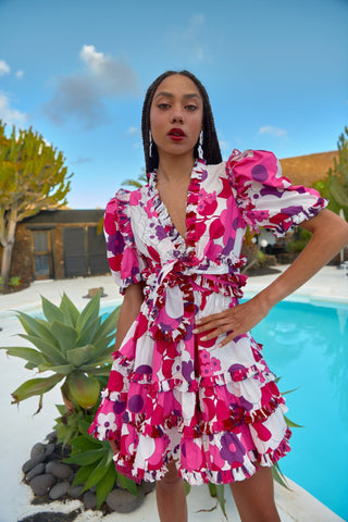 OBSIDIANA DRESS - RED - CELIA B
