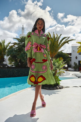 ZIRCON DRESS GREEN - CELIA B